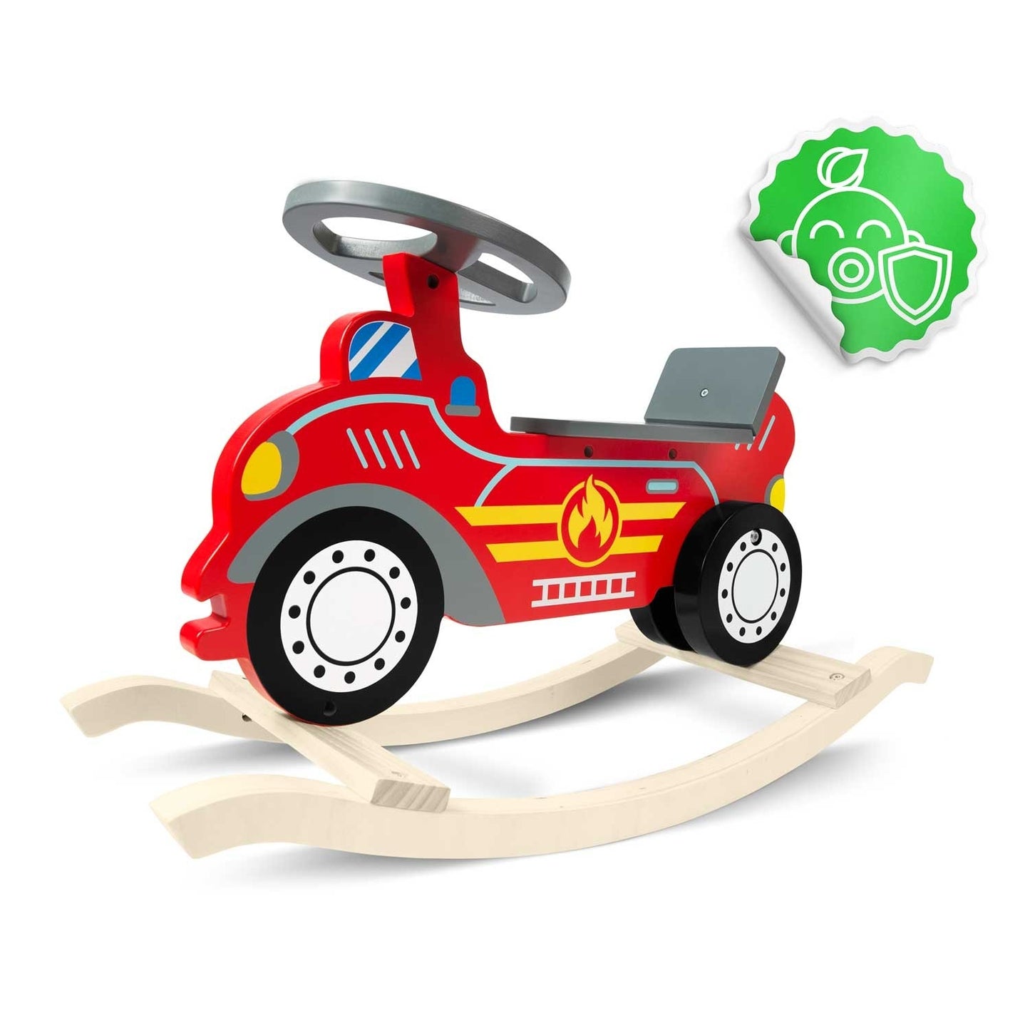 Wooden toy Fire truck Rocking horse Ricokids 785001