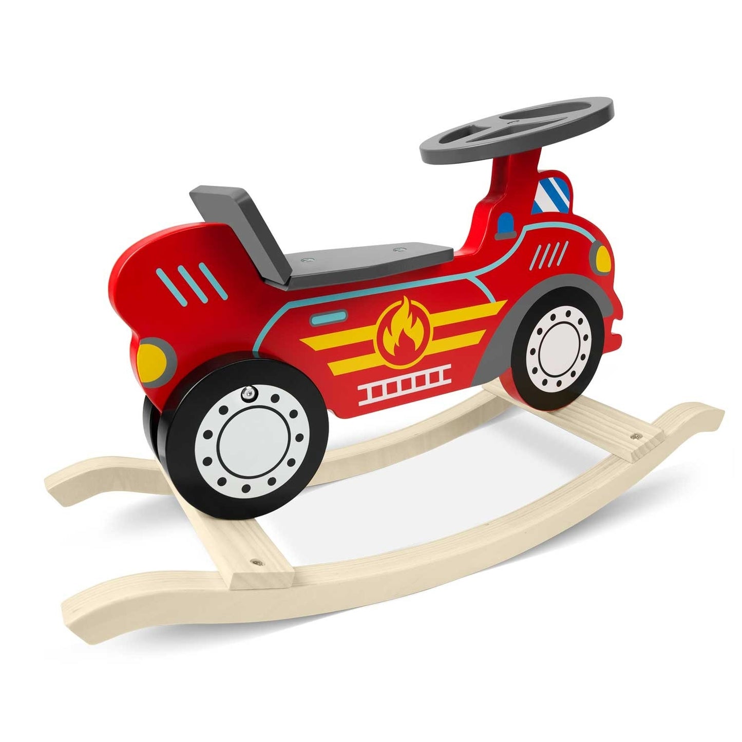 Wooden toy Fire truck Rocking horse Ricokids 785001