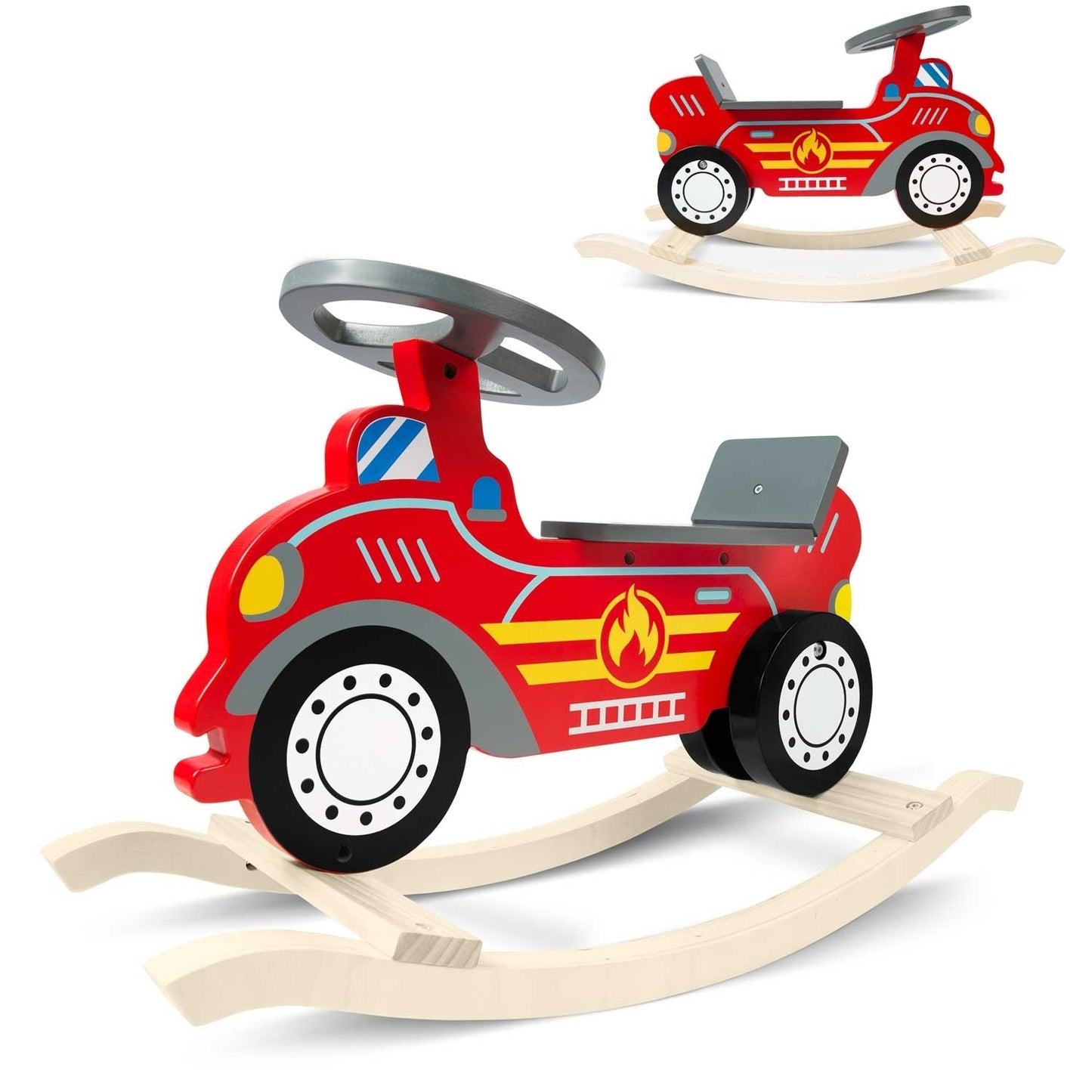 Wooden toy Fire truck Rocking horse Ricokids 785001