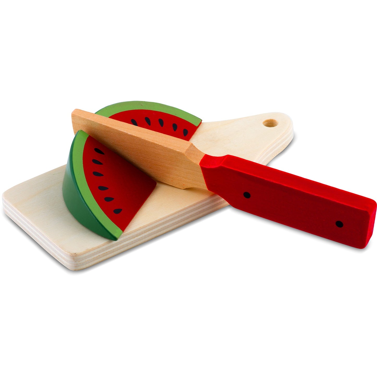 Wooden toy basket with fruit for cutting, 9 pcs RK-870 Ricokids