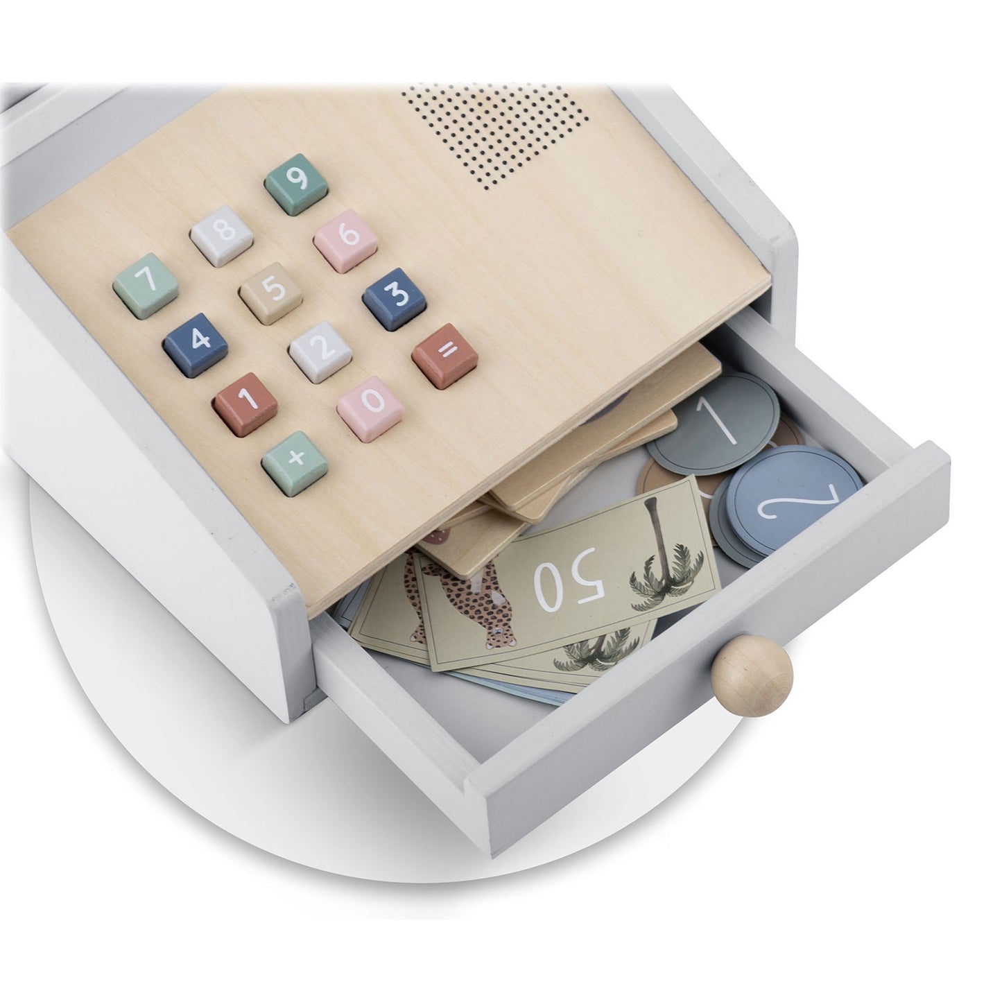 Wooden toy store cash register NK-863 Nukido