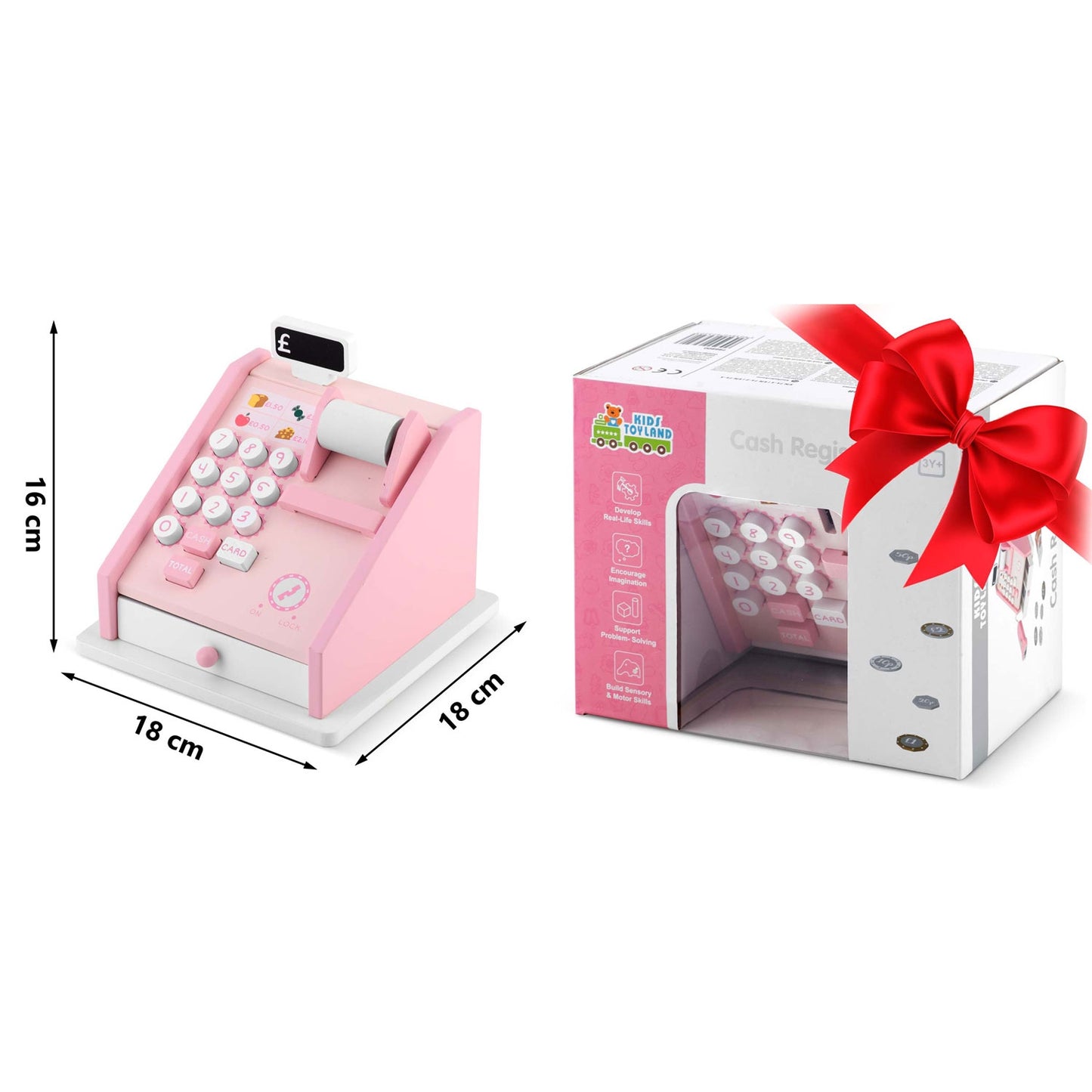 Wooden toy store cash register RK-868 Ricokids