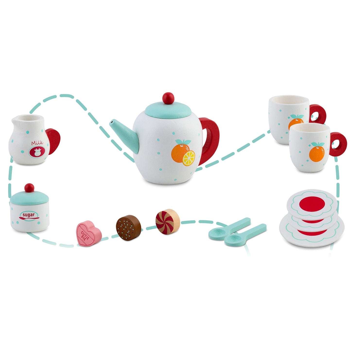 Wooden toy tea set RK-869 Ricokids