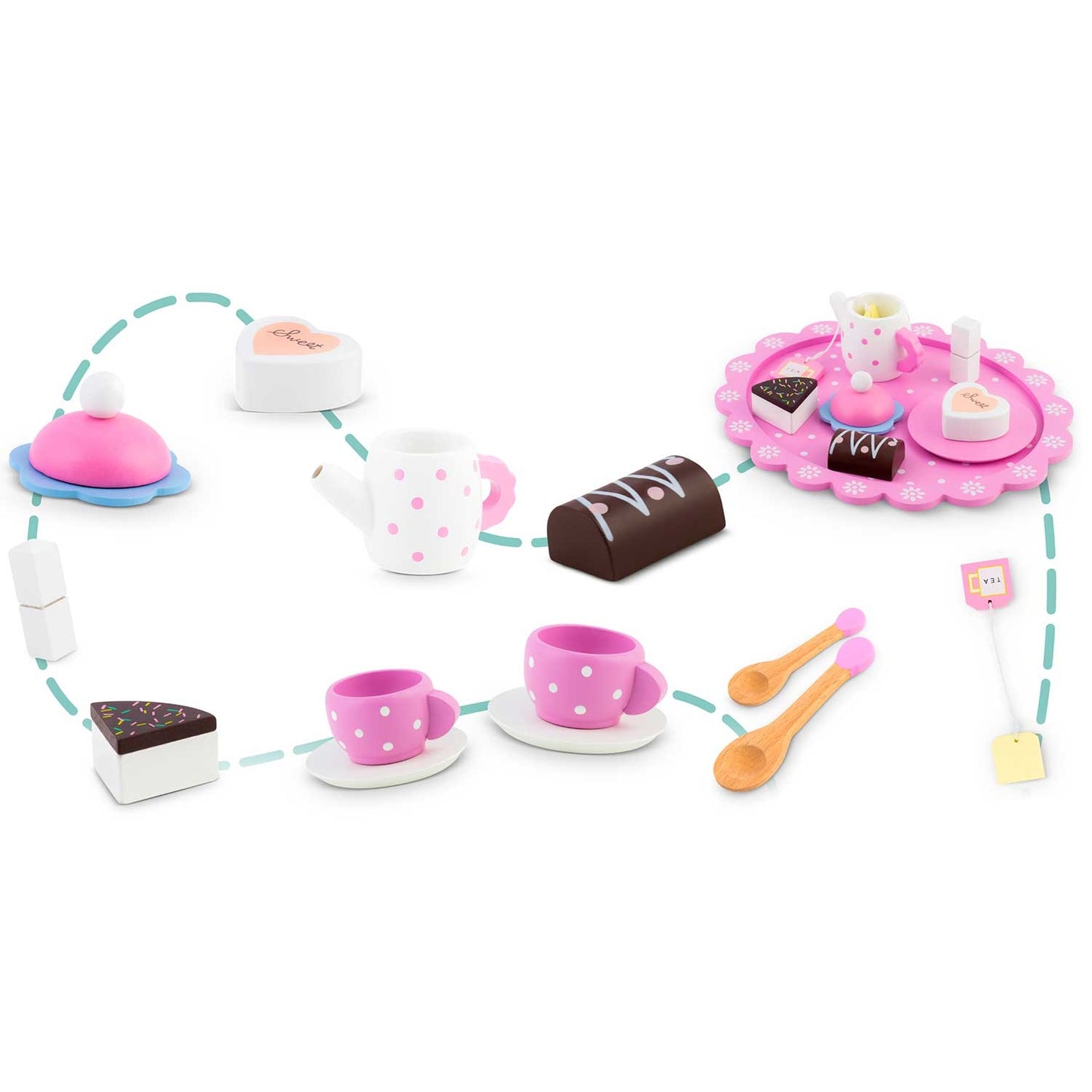 Wooden toy tea set RK-869 Ricokids