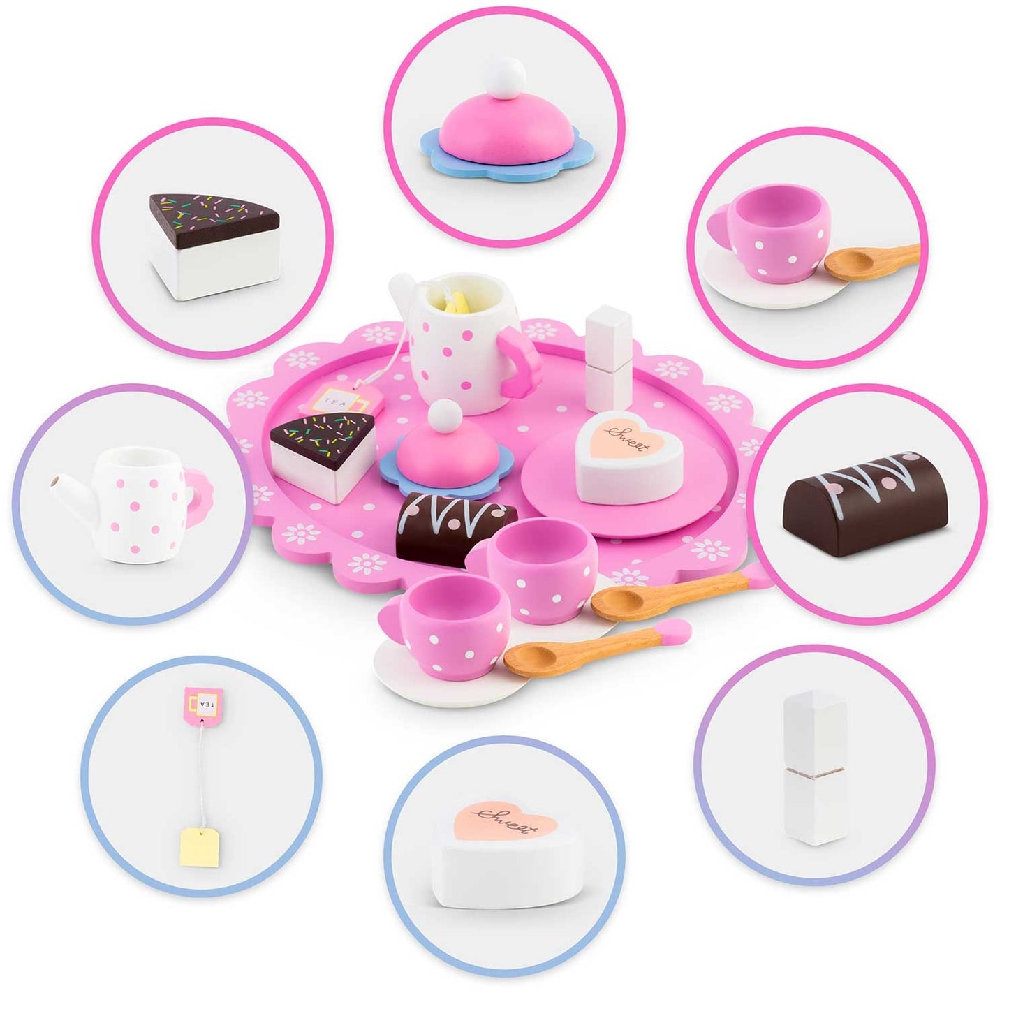 Wooden toy tea set RK-869 Ricokids