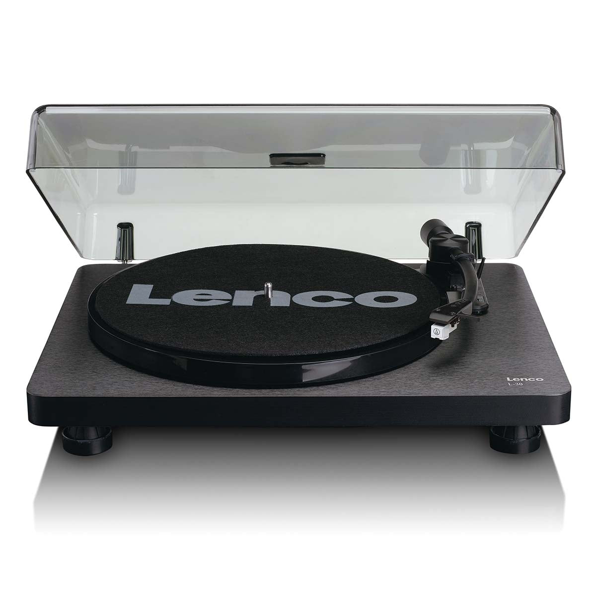 Wooden turntable with MMC Cartridge and PC Encoding Black