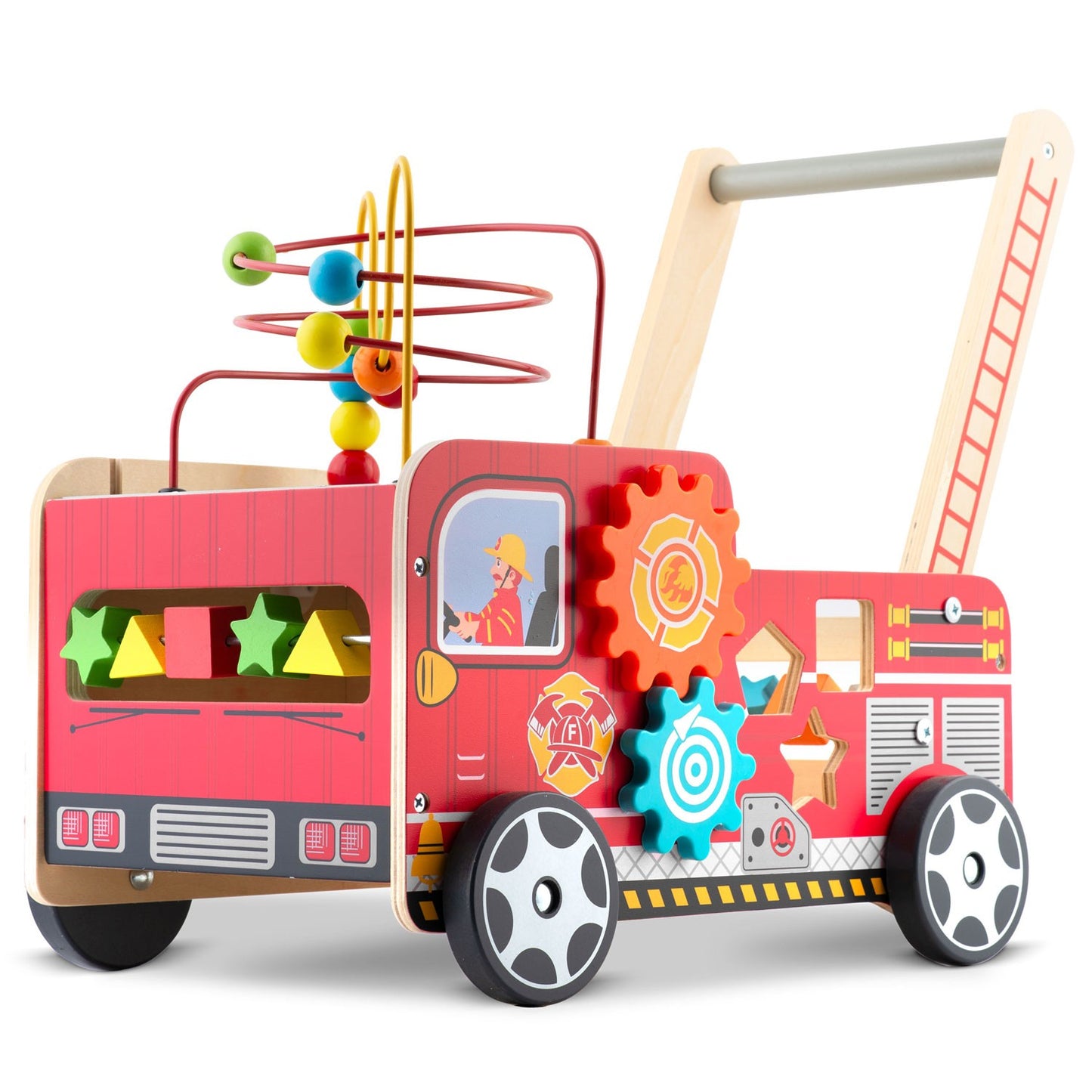Wooden walker pusher fire brigade RK-873 Ricokids