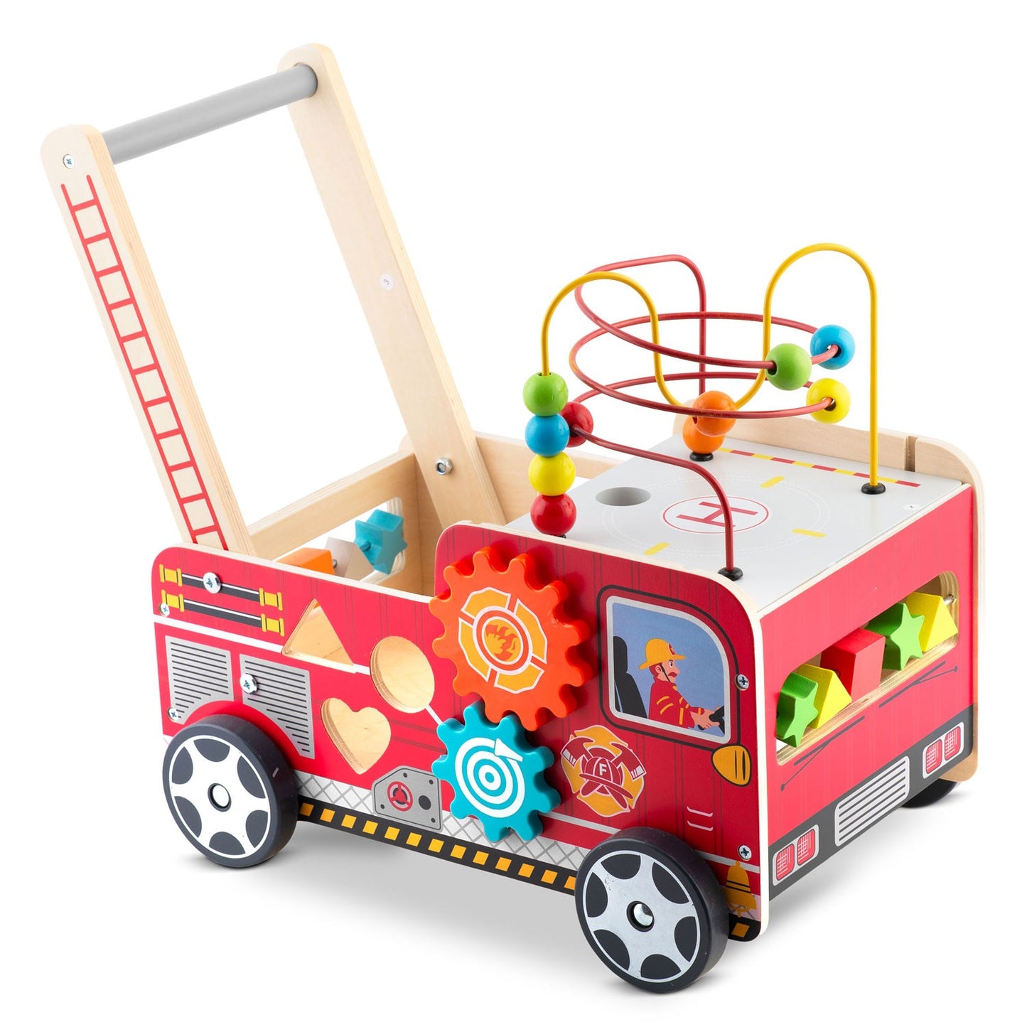 Wooden walker pusher fire brigade RK-873 Ricokids