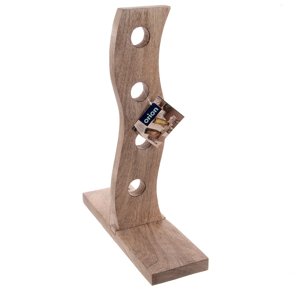 Wooden wine rack for 4 bottles MANGO 30.5x39.5 cm