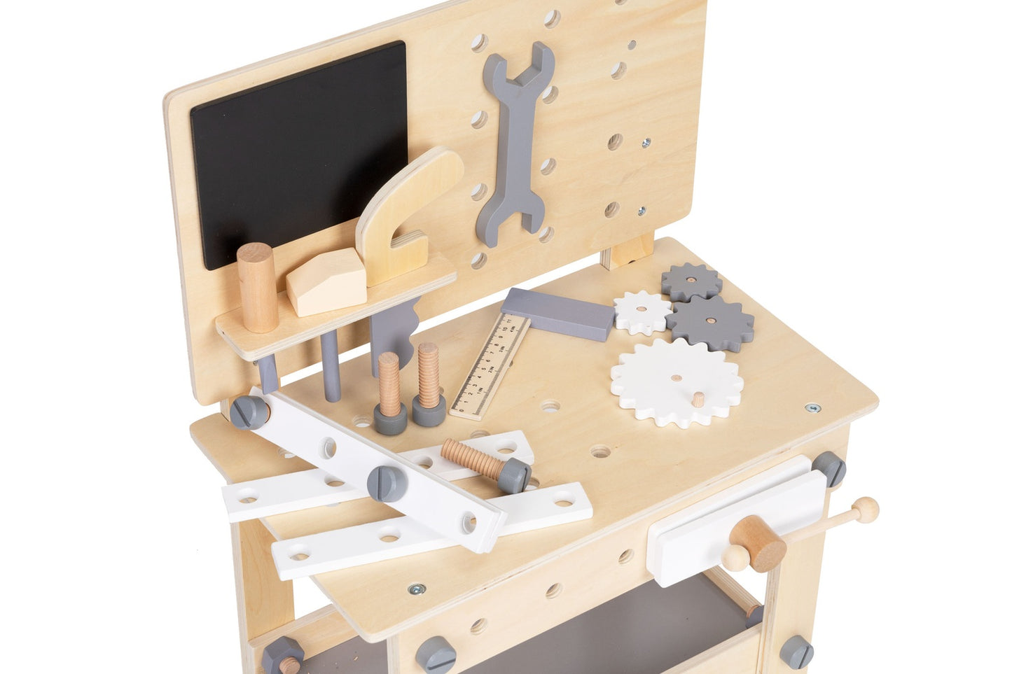 Wooden workshop for children tools table ECOTOYS