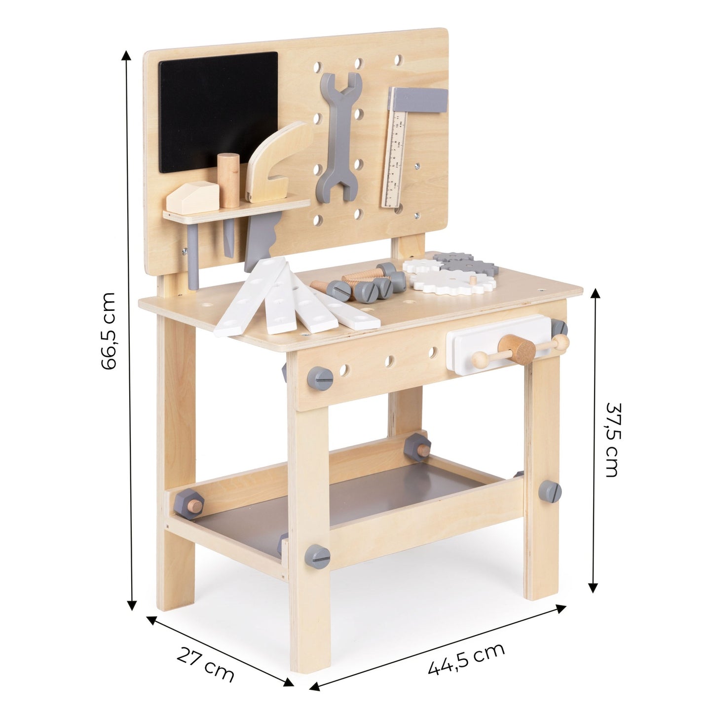 Wooden workshop for children tools table ECOTOYS