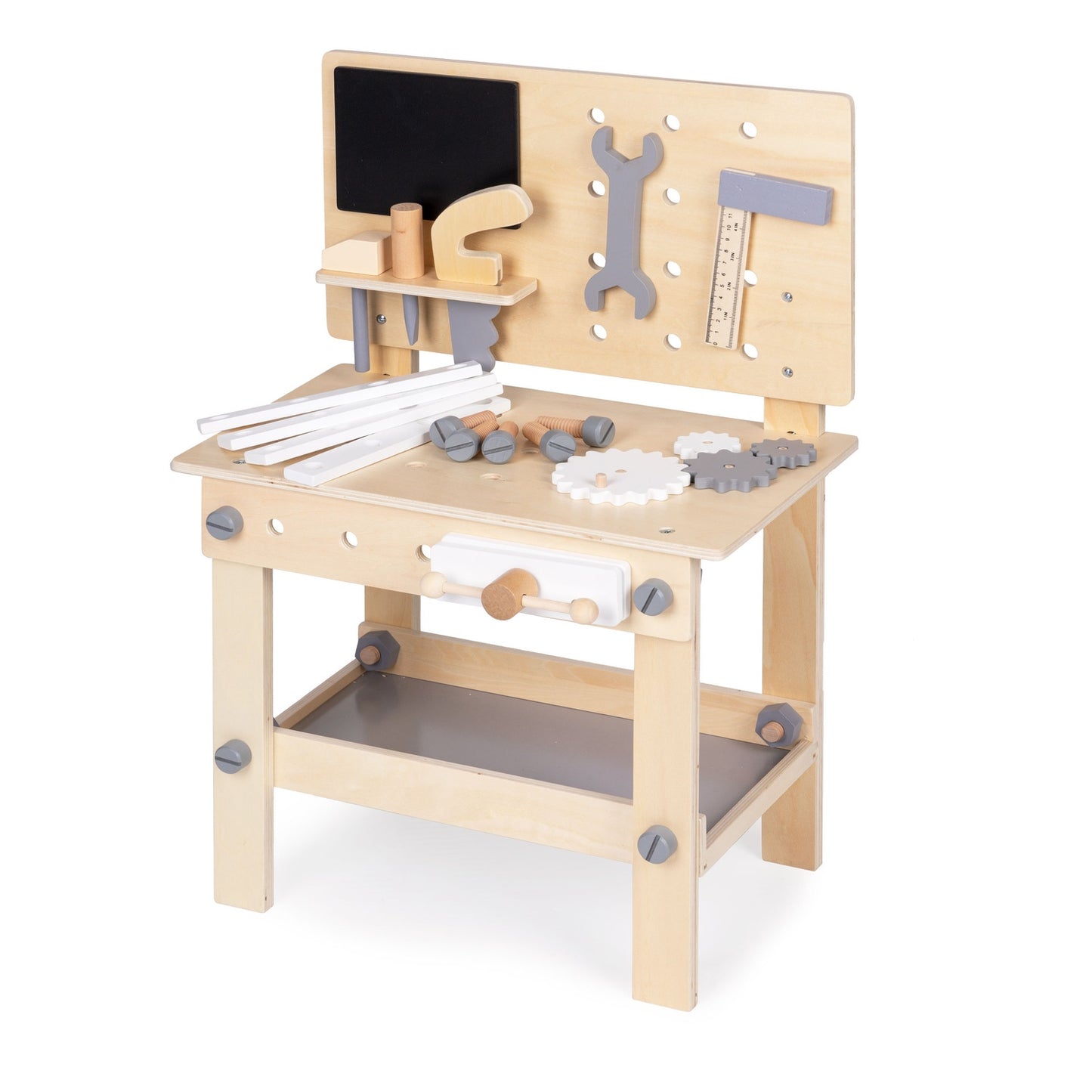 Wooden workshop for children tools table ECOTOYS