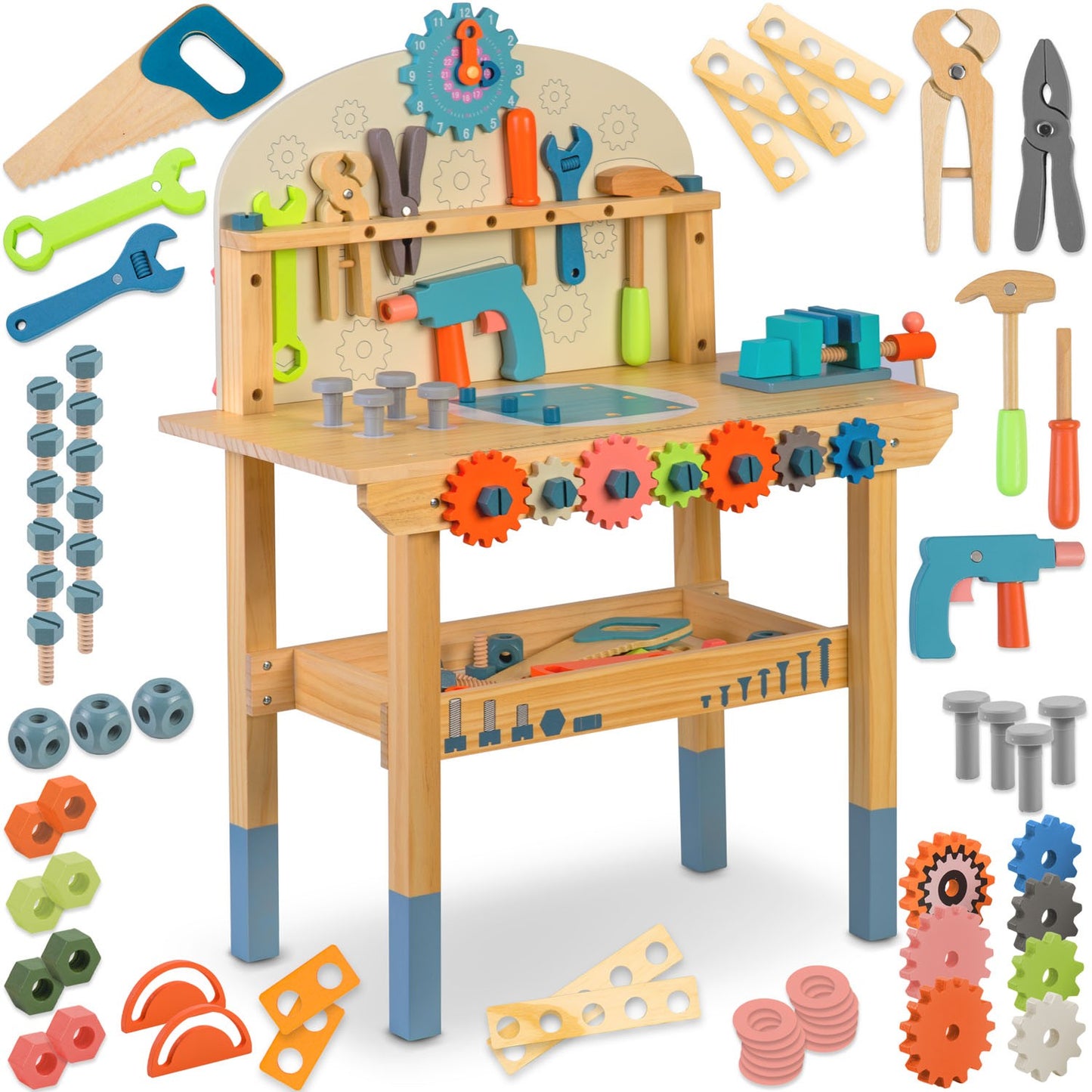 Wooden workshop with tools RK-876 Ricokids
