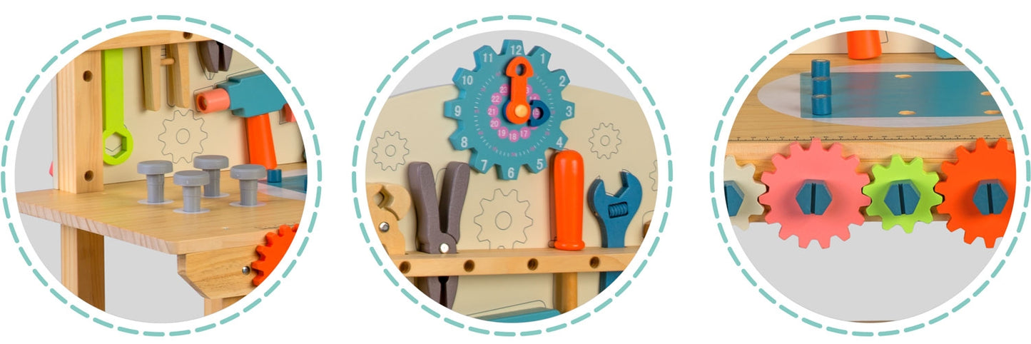 Wooden workshop with tools RK-876 Ricokids