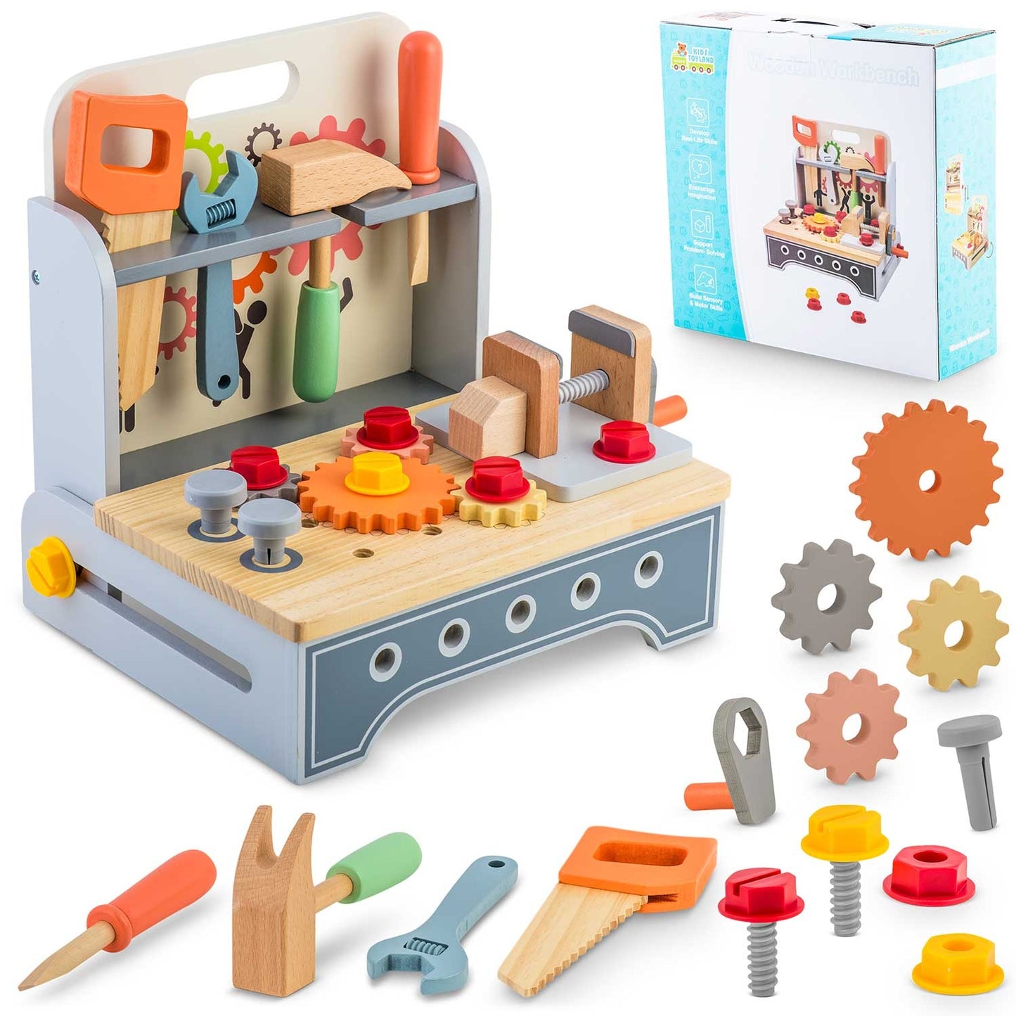 Wooden workshop with tools RK-877 Ricokids