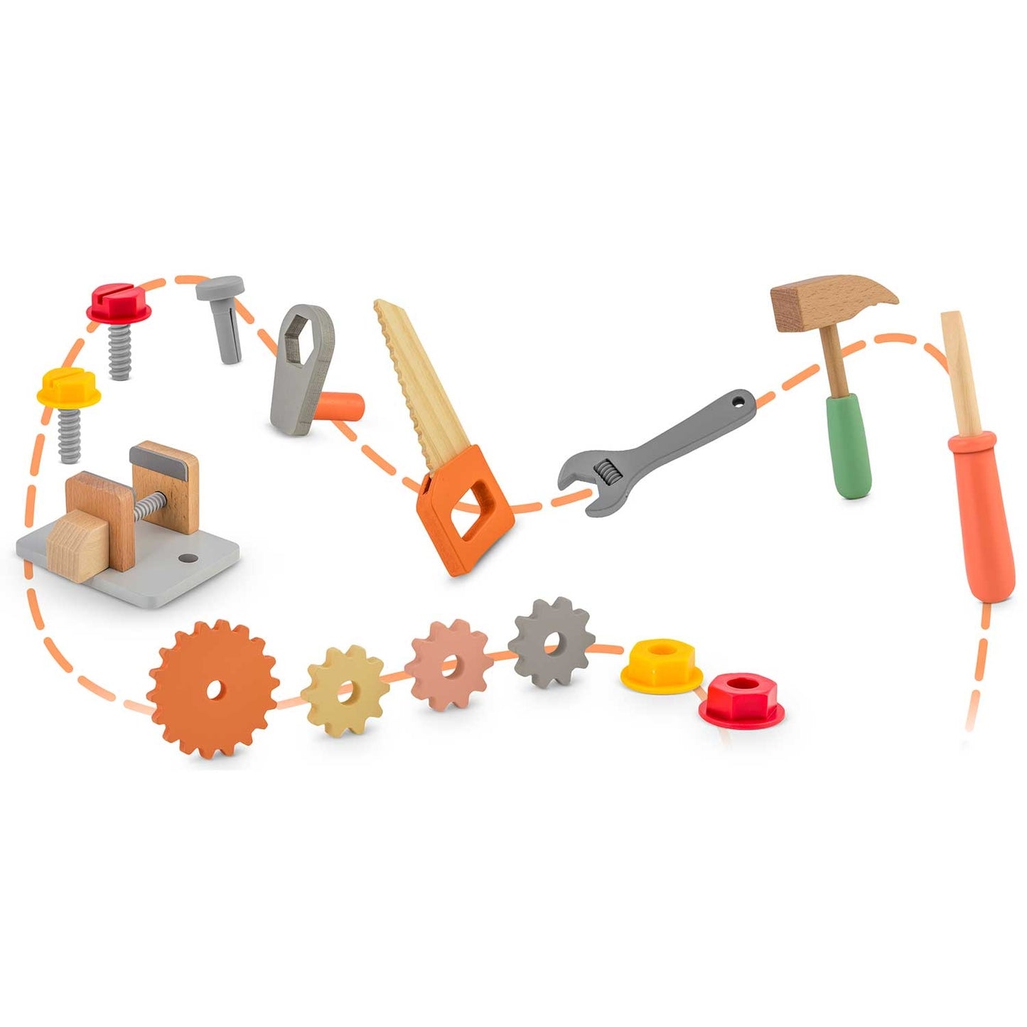 Wooden workshop with tools RK-877 Ricokids