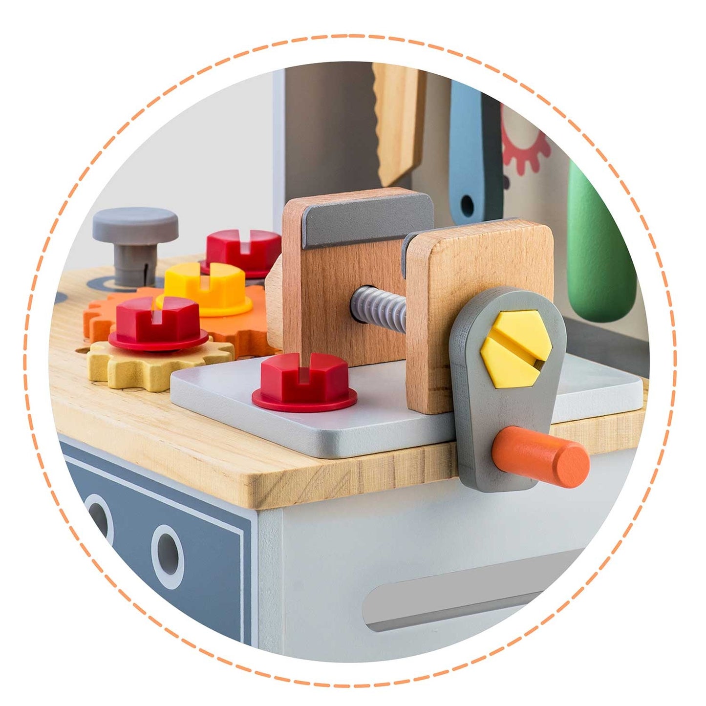 Wooden workshop with tools RK-877 Ricokids