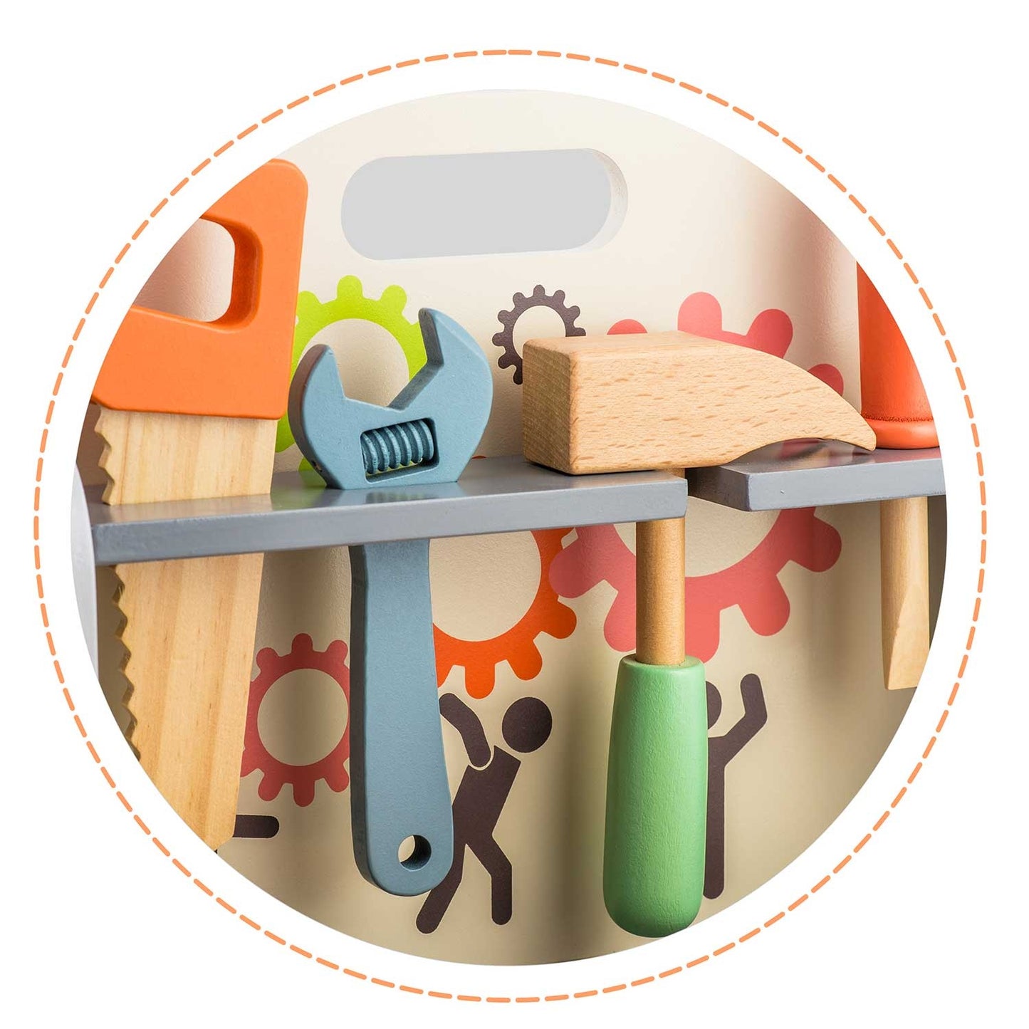 Wooden workshop with tools RK-877 Ricokids