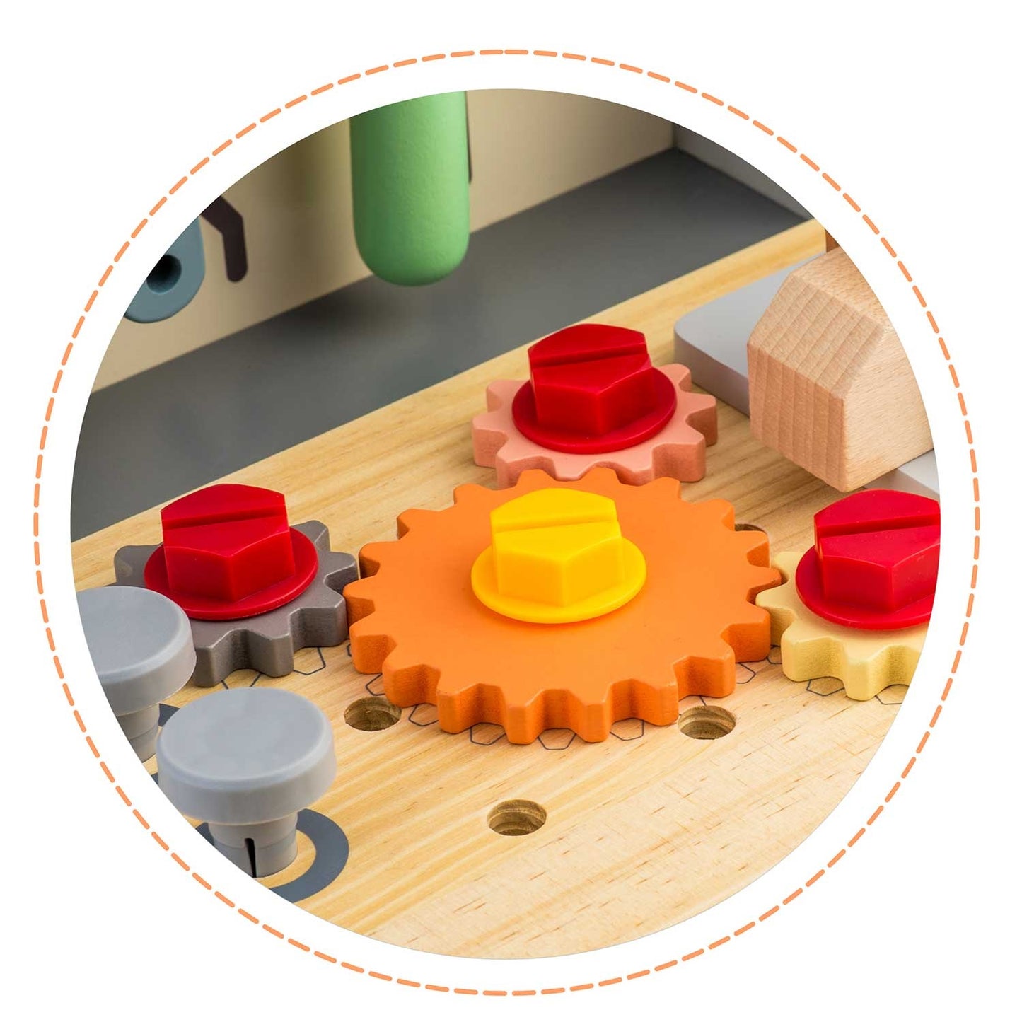 Wooden workshop with tools RK-877 Ricokids