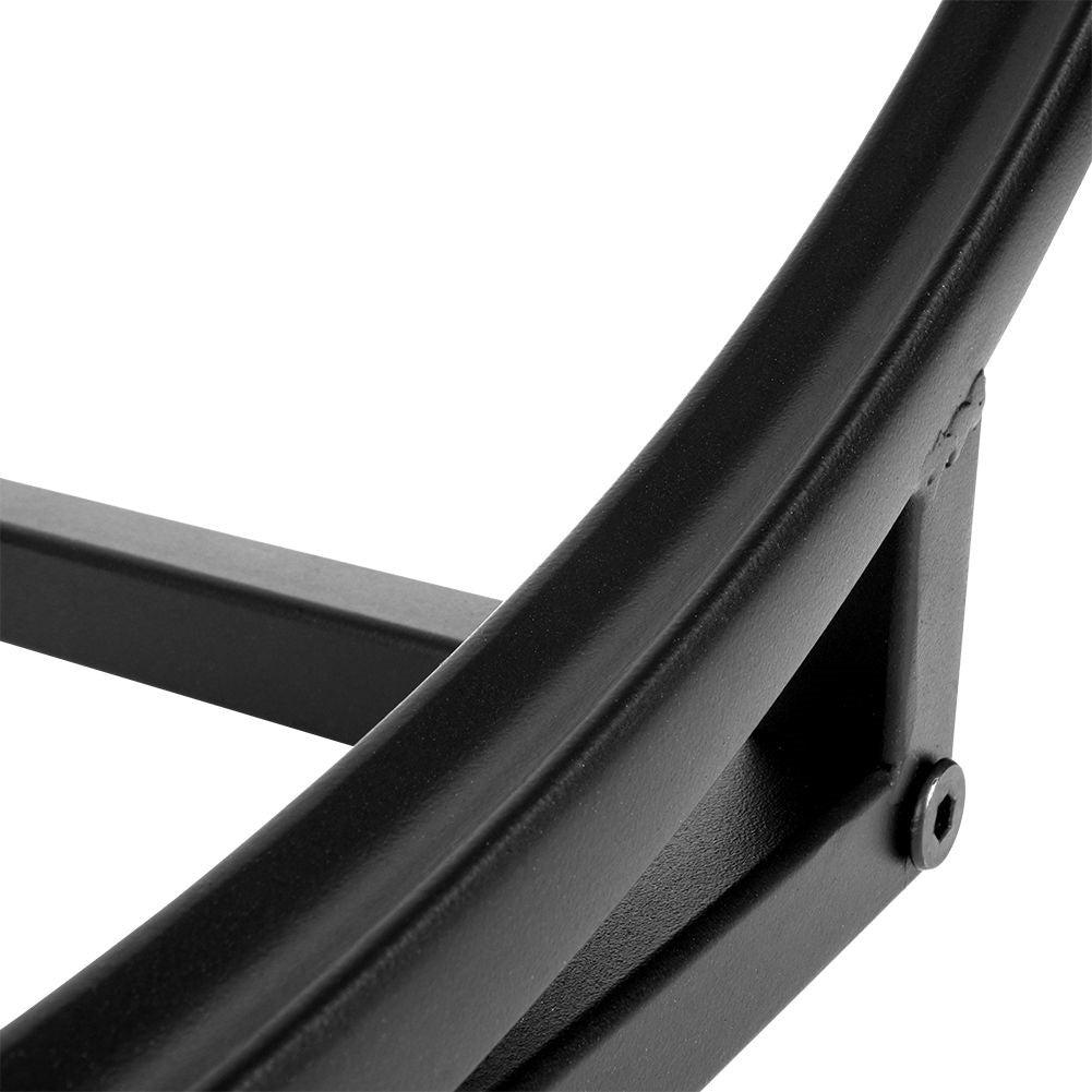 Wood stand in black metal - loft style and practical storage