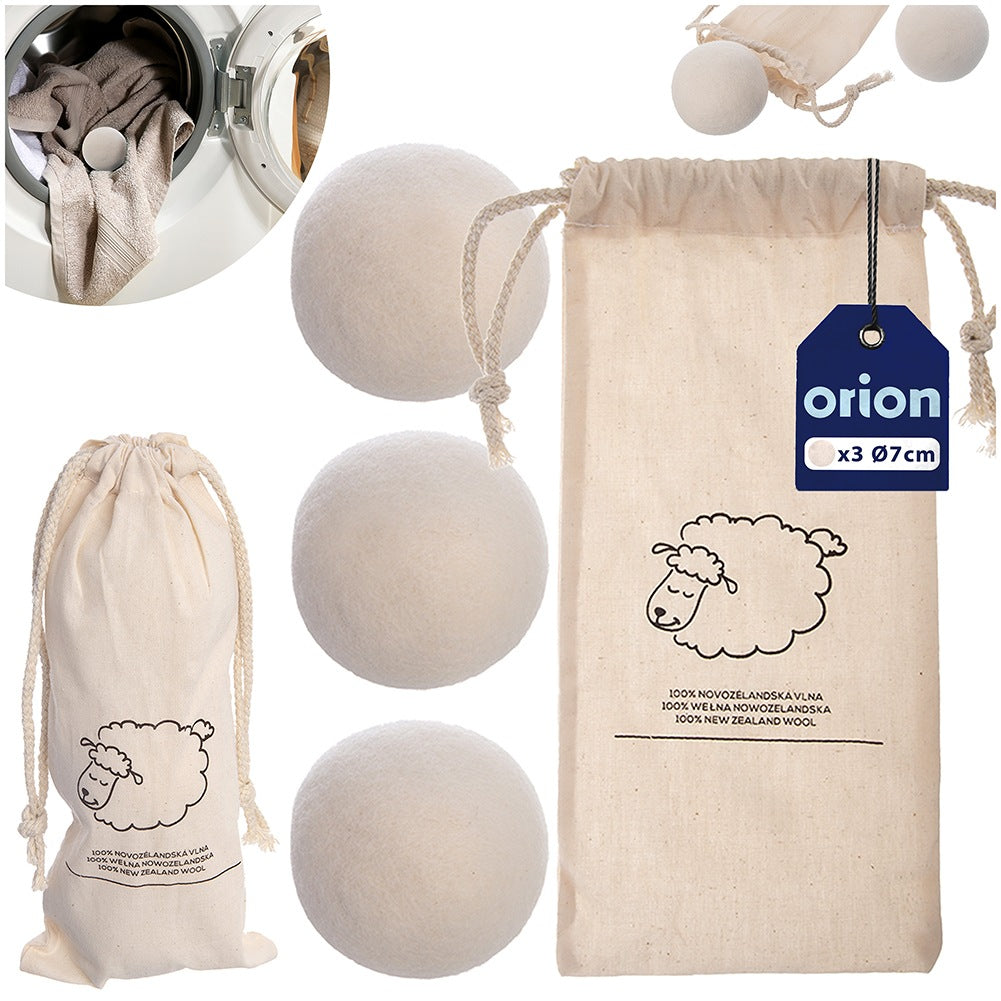 Wool dryer balls 7 cm 3 pcs.
