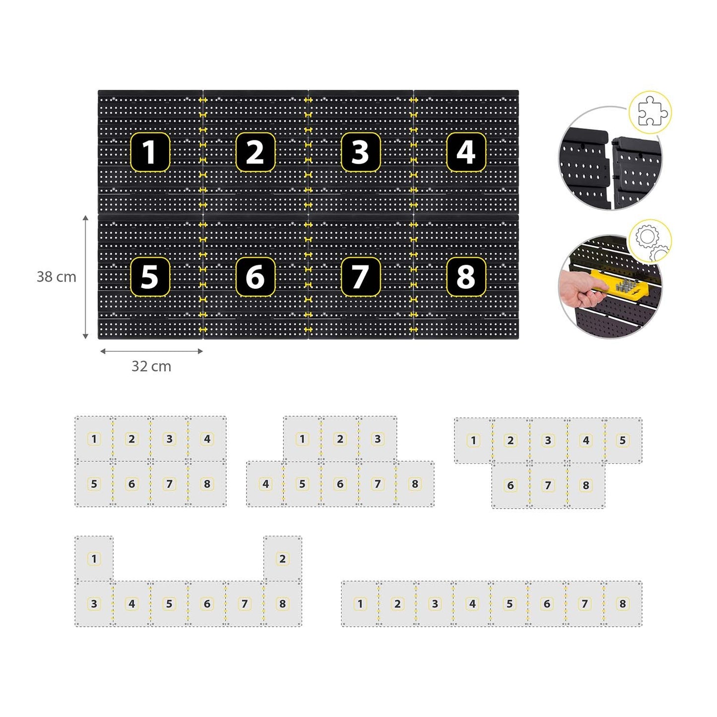 Workshop Tool Board 128 x 76 cm
