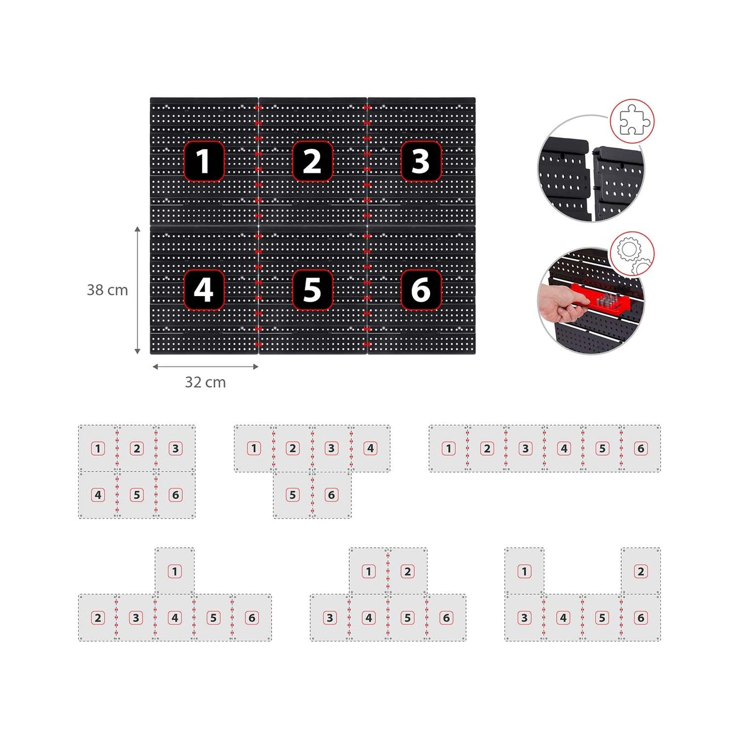 Workshop Tool Board 96 x 76 cm