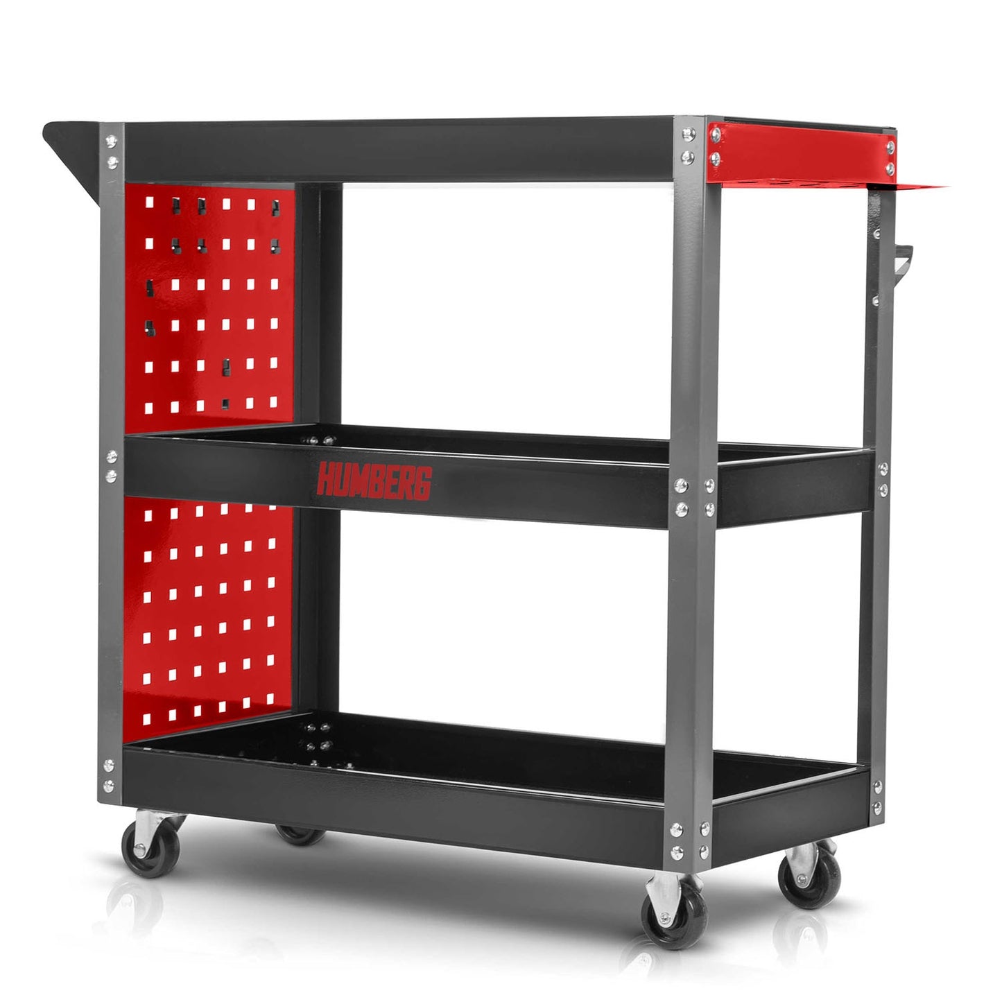 Workshop Tool Cart with Drawers, Steel
