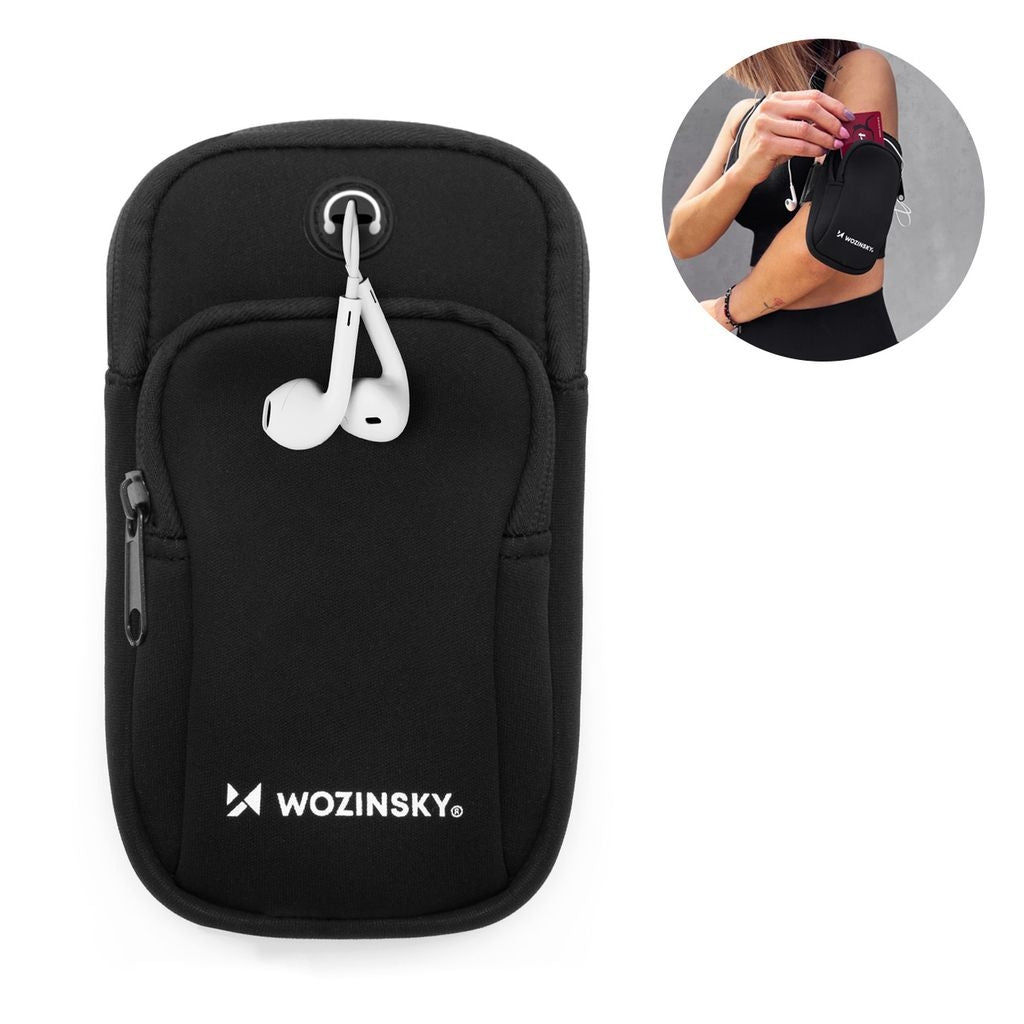 Wozinsky (WABBK1) Sports Arm Bag for Mobile - Black