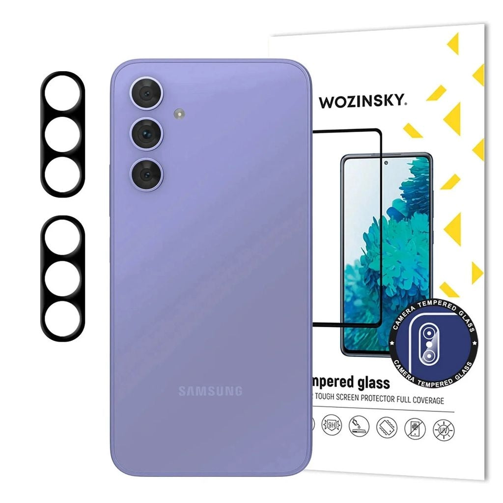 Wozinsky full camera glass for Samsung Galaxy A17 / A17 5G, set of 2 - Black