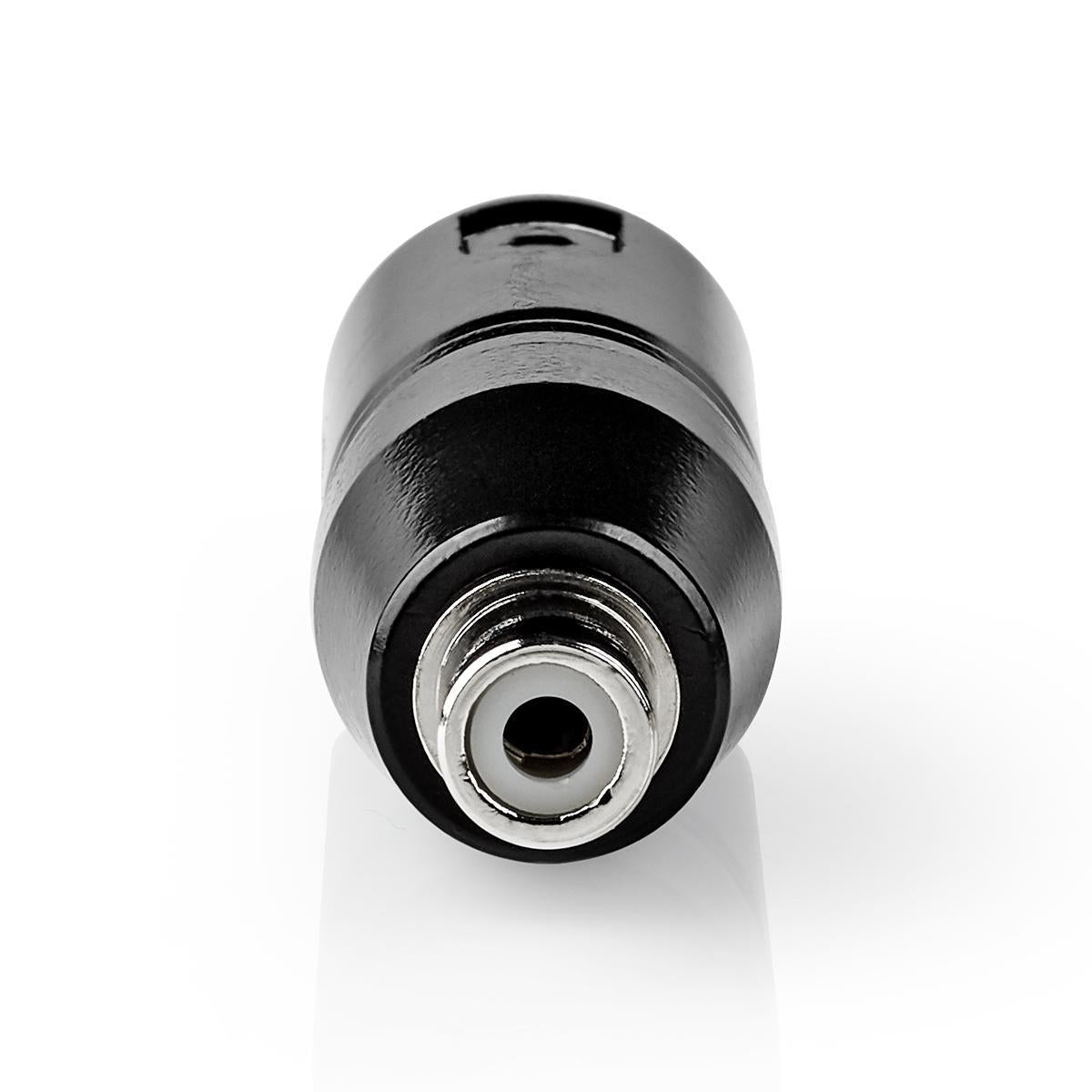 XLR Adapter | XLR 3-pin male | RCA Female | Nickel Plated | Straight | Metal | Black | 1 pc. | Plastic bag