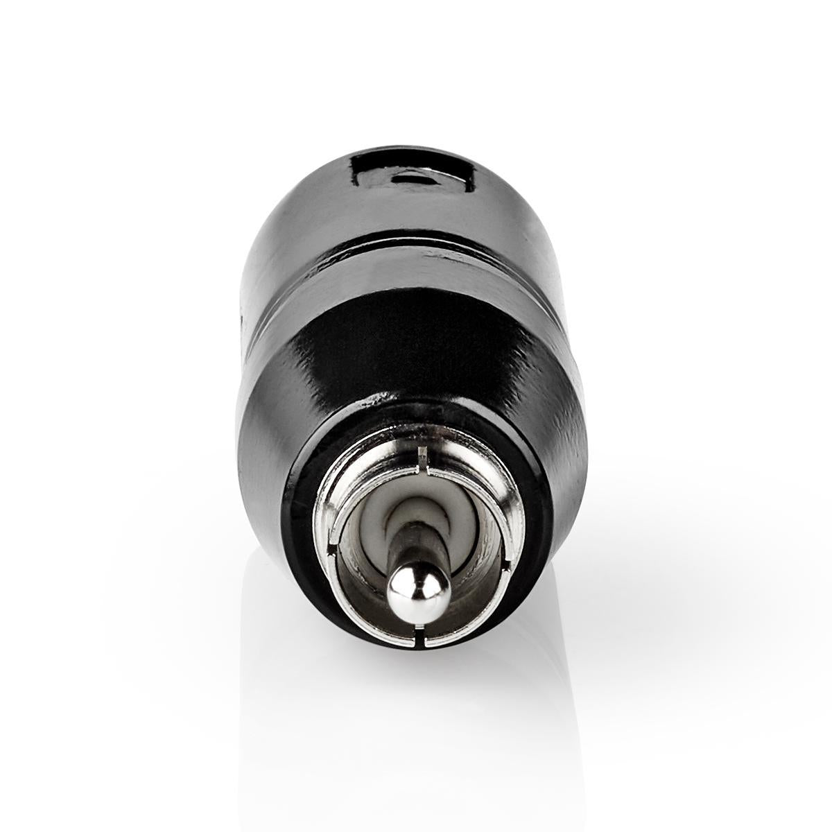 XLR Adapter | XLR 3-pin male | RCA Male | Nickel Plated | Straight | Metal | Black | 1 pc. | Plastic bag