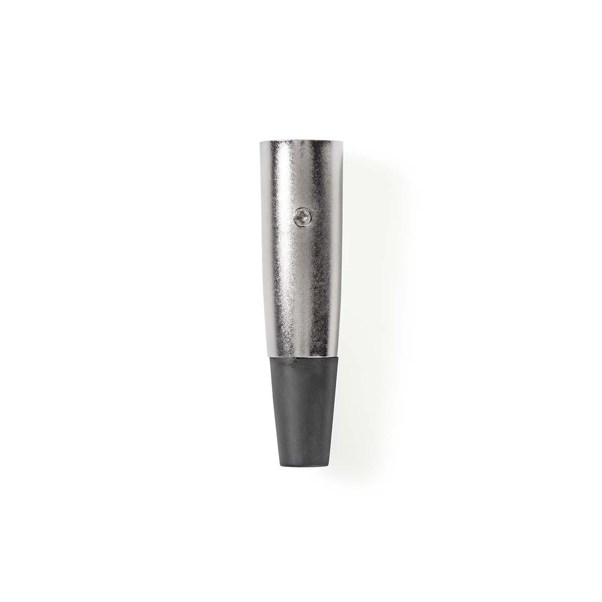 XLR connector | Straight | Male | Nickel Plated | Soldering | Cable input diameter: 7.0 mm | Metal | Silver | 25 pcs. | Plastic bag