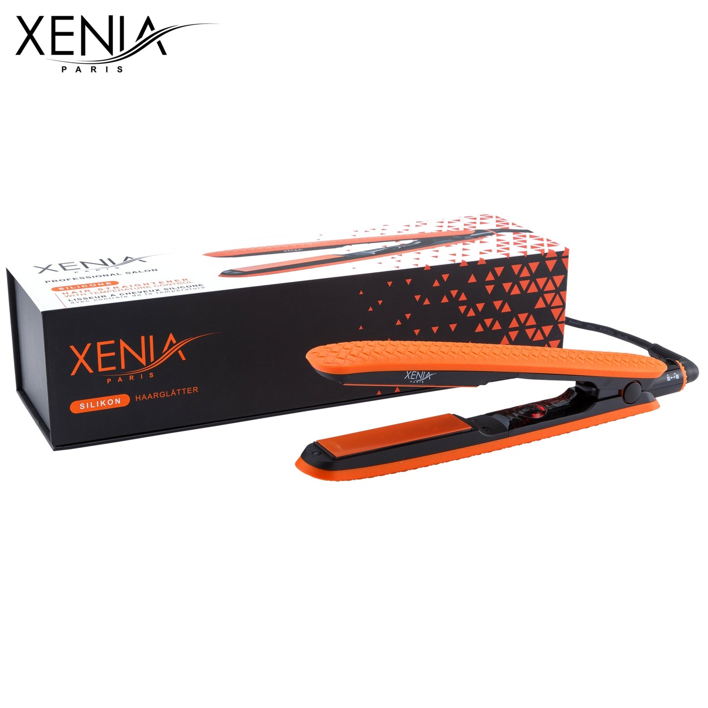Xenia Paris JS-140209: Orange Silicone Hair Straightener