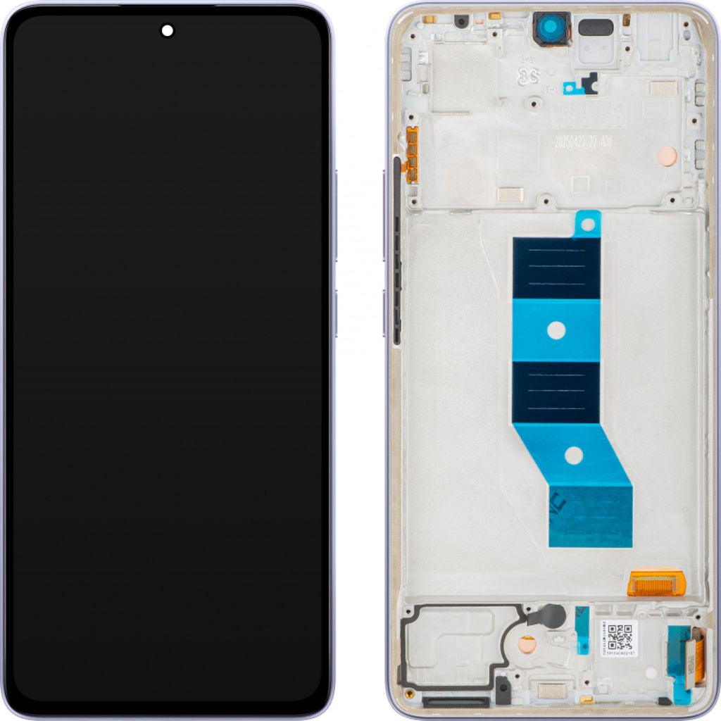 Xiaomi Poco M7 Pro 5G Framsida Displaymodul - Lila