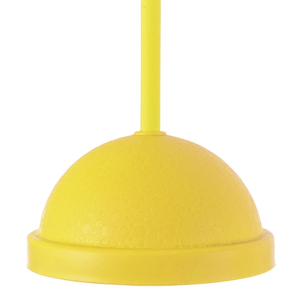 Yellow Drinking Mug with Lid and Straw for Smoothies and Iced Tea