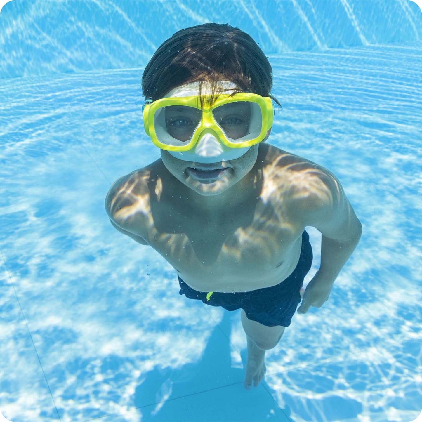 Yellow and red swimming mask Bestway 22039