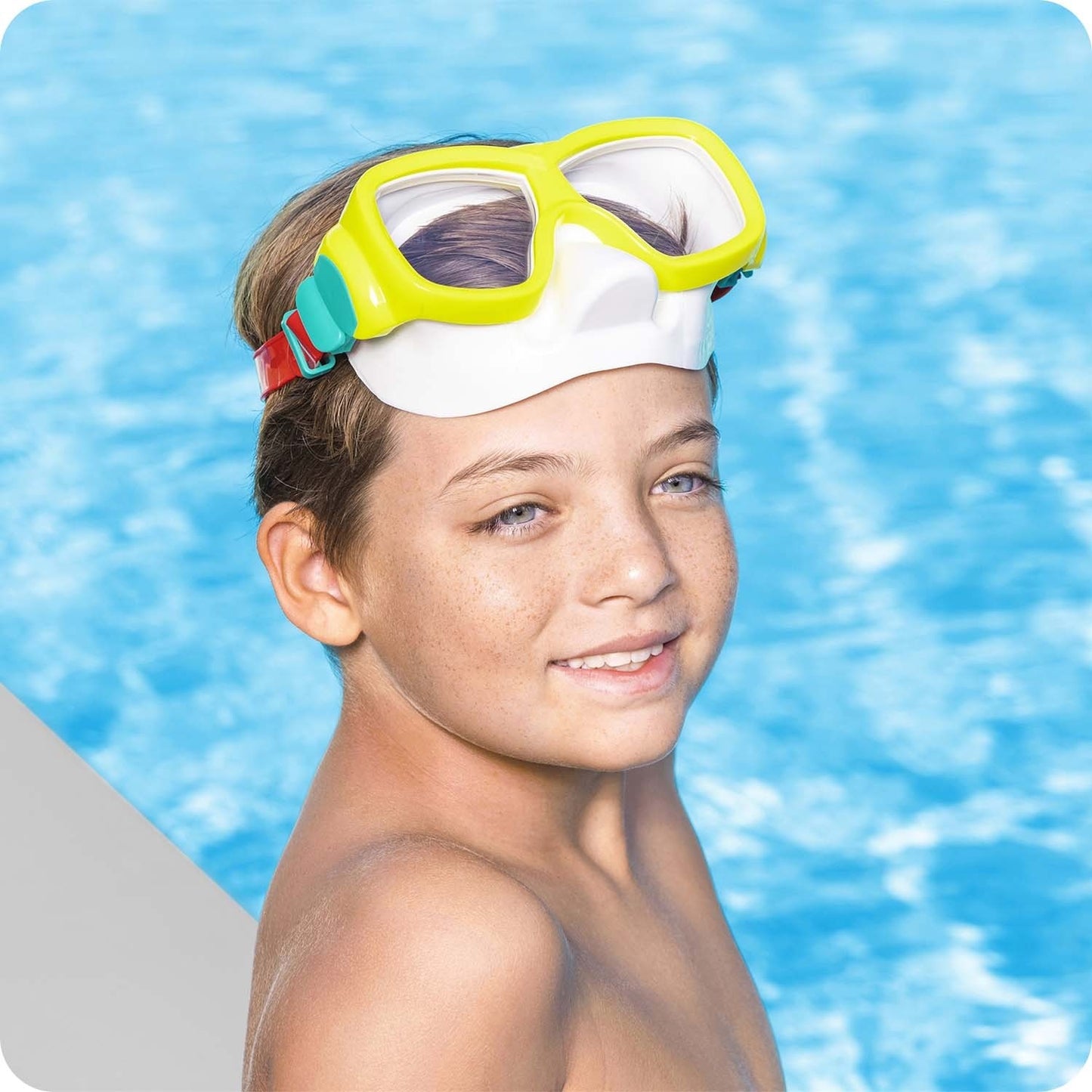 Yellow and red swimming mask Bestway 22039