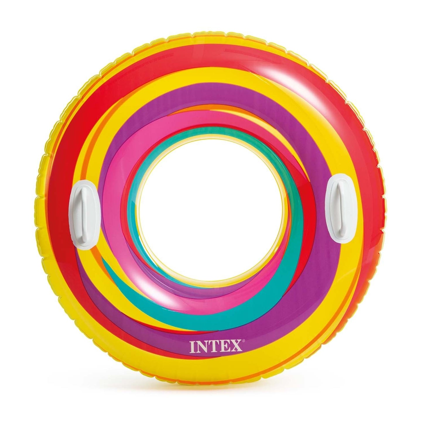 Yellow striped swimming ring 91 cm Intex
