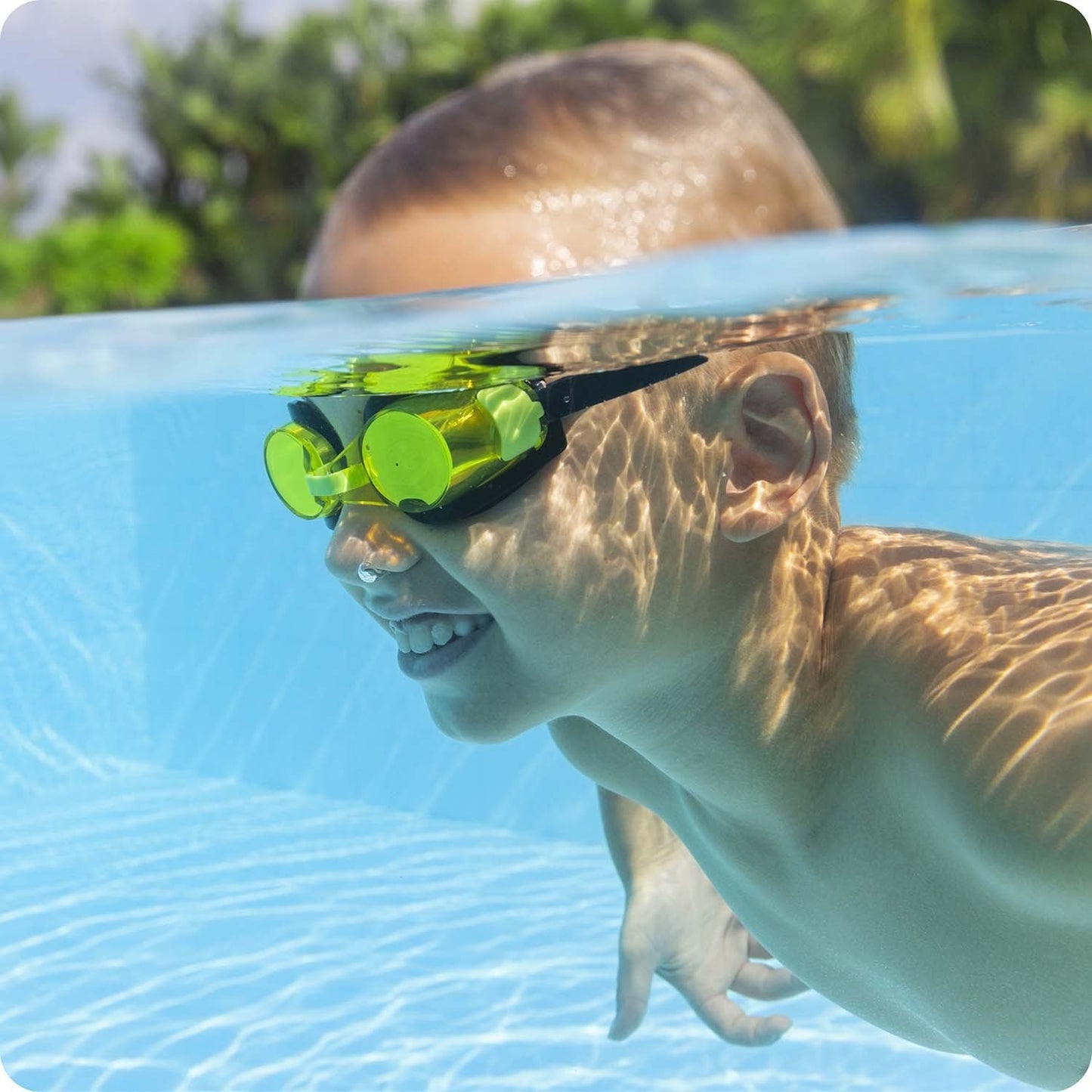 Yellow swimming goggles for children Bestway 21005