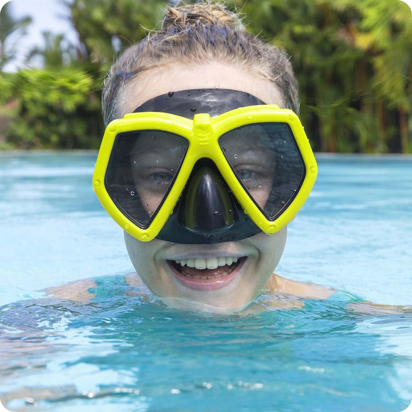 Yellow swimming mask Bestway 22040