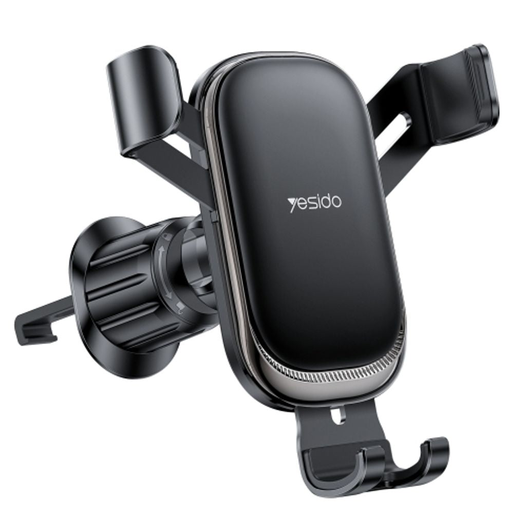Yesido Phone Holder with Gravity Sensor for Car Air Vent - Black