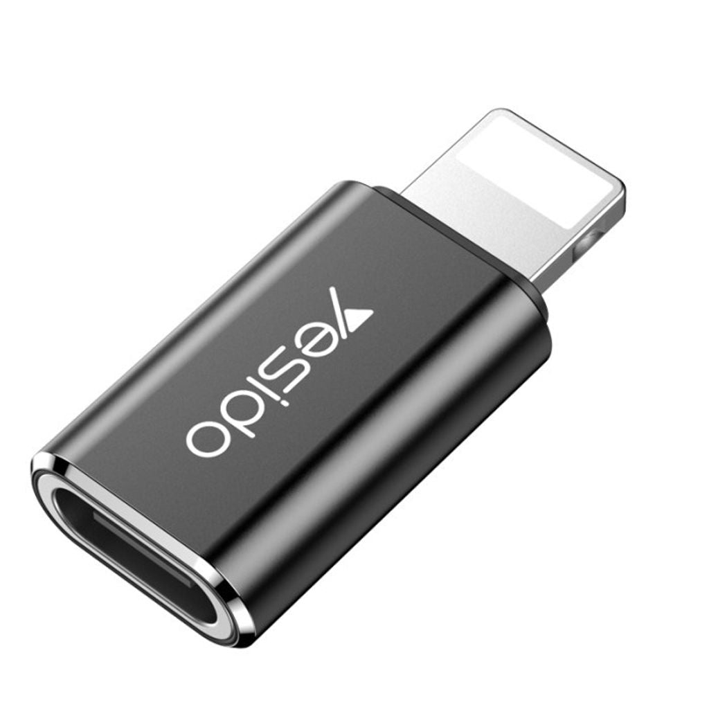 Yesido USB-C to Lightning OTG Adapter - Black