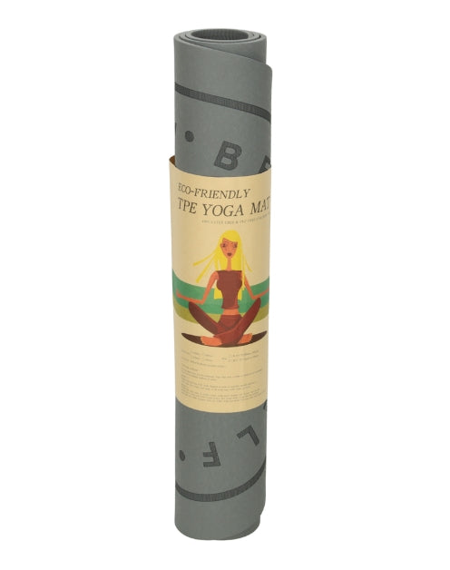 Yoga jumping exercise mat soundproofing anti-slip 127x63x0.6 cm black