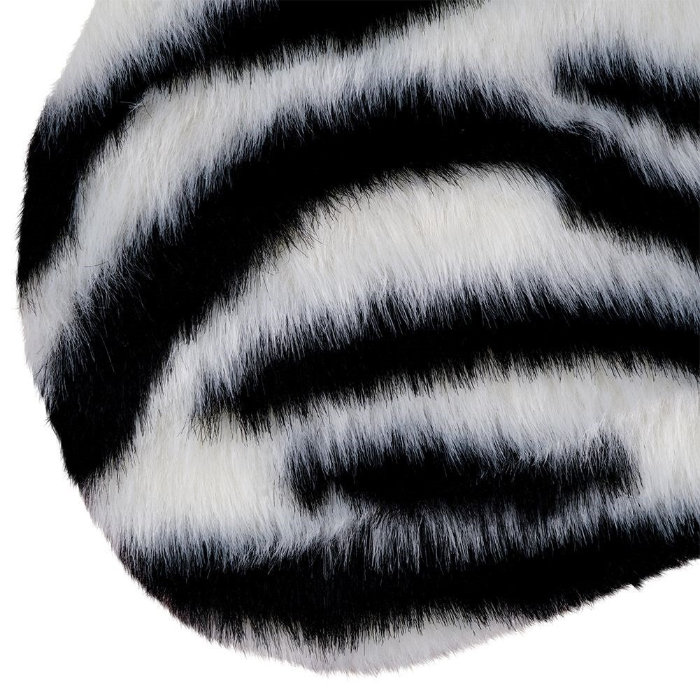 Zebra patterned rug - soft, trendy & irregular shape