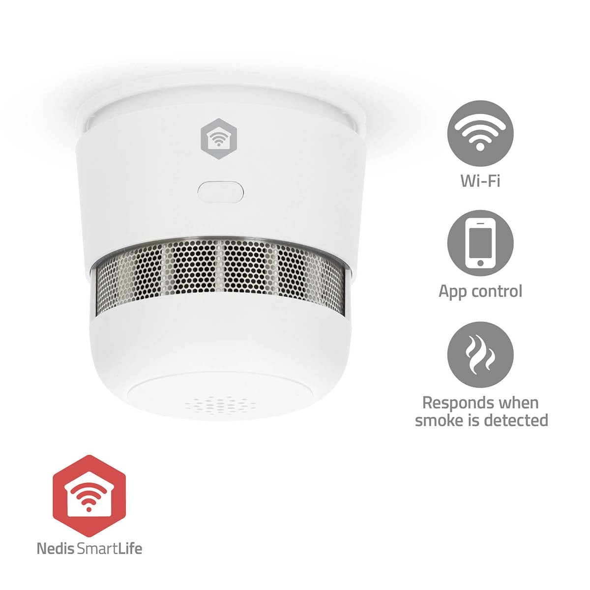 Zigbee 3.0 Smoke Detector, Battery Powered, 10-Year Sensor