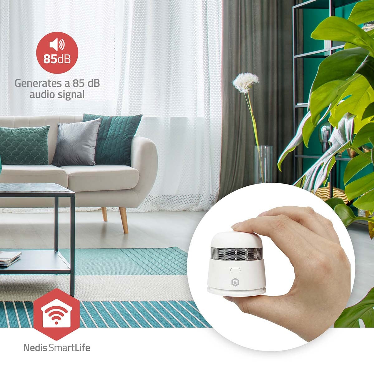 Zigbee 3.0 Smoke Detector, Battery Powered, 10-Year Sensor