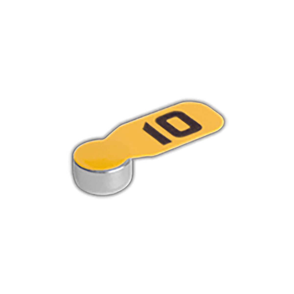 Zinc-Air Battery PR70 Type 10 | 1.4 V DC | 92 mAh | Number of batteries: 8 pcs. | Hearing aid | Silver