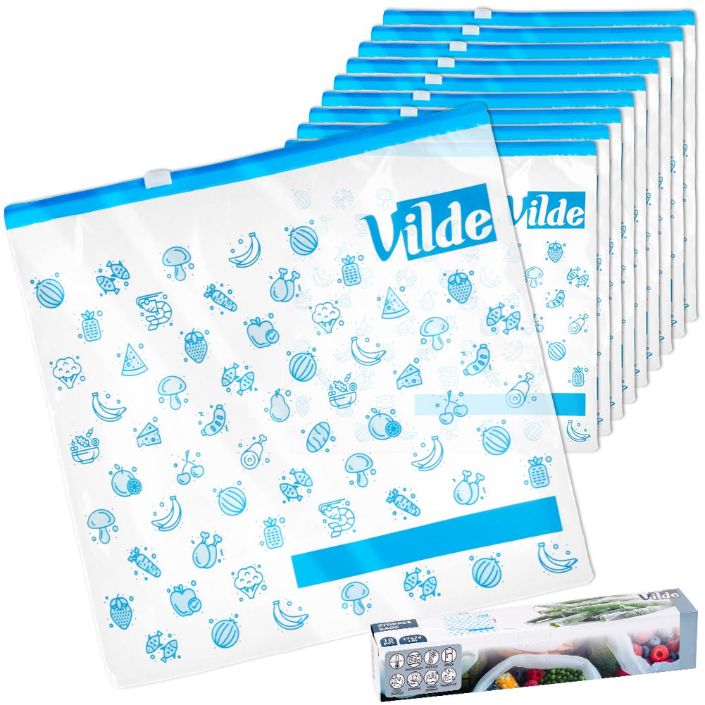 Ziplock food bags 27x26 cm 10 pcs.