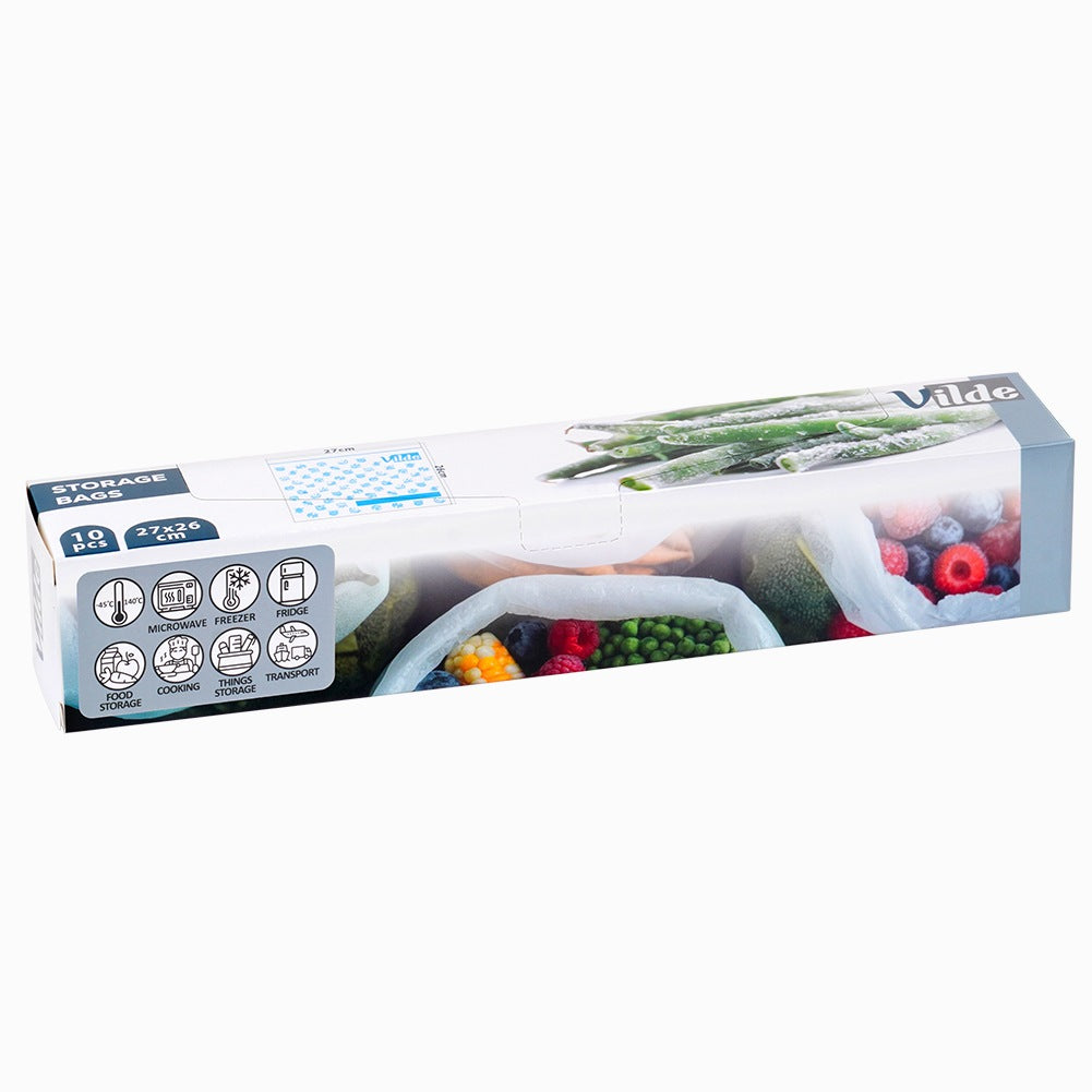 Ziplock food bags 27x26 cm 10 pcs.
